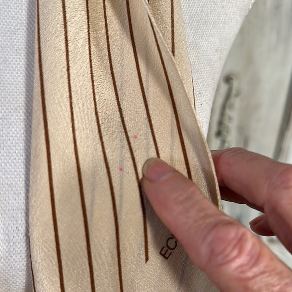 Echo Elegant Beige Striped Scarf - Picture 3 of 5